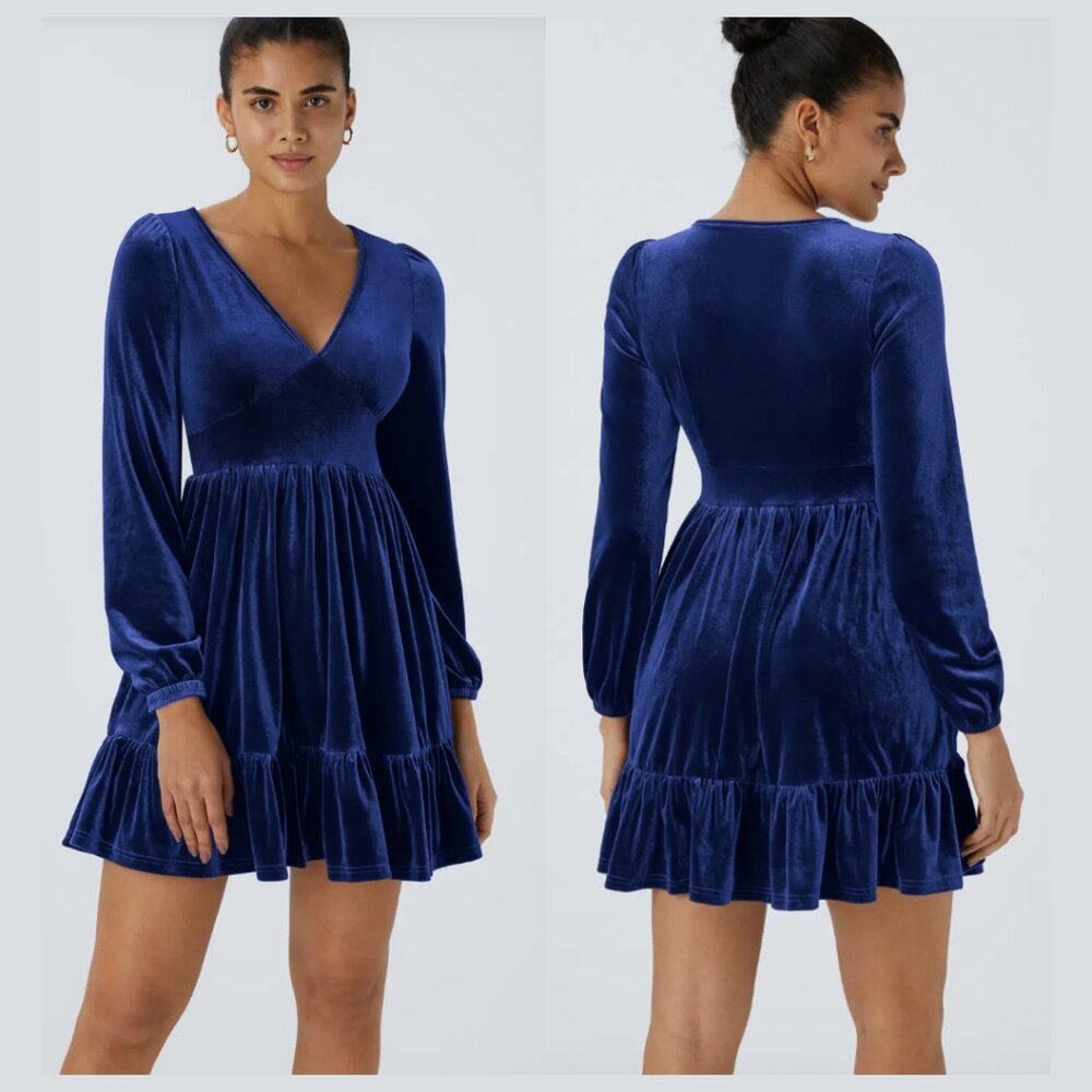 Halara Velvet Mini Dress